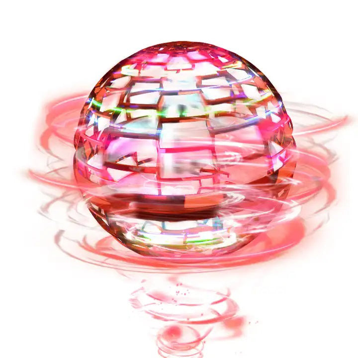 Летающий шар спиннер светящийся FlyNova Pro Gyrosphere игрушка мяч бумеранг, игрушка летающий шар