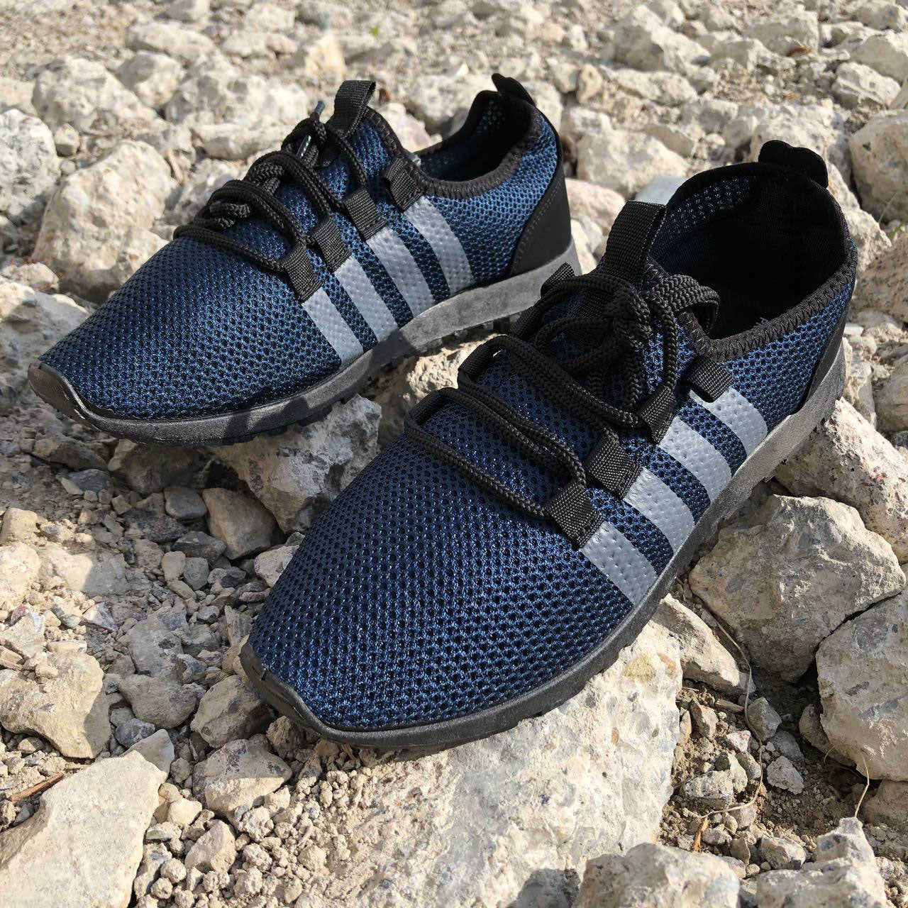 Мужские кроссовки текстиль, мужские кроссовки из сетки 40 размер. Летние кроссовки. Модель 54654. Цвет: синий