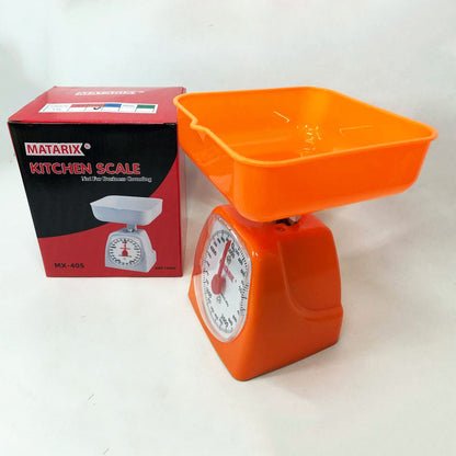 Весы кухонные механические MATARIX MX-405 5 кг, Весы для кухни для продуктов. Цвет: оранжевый