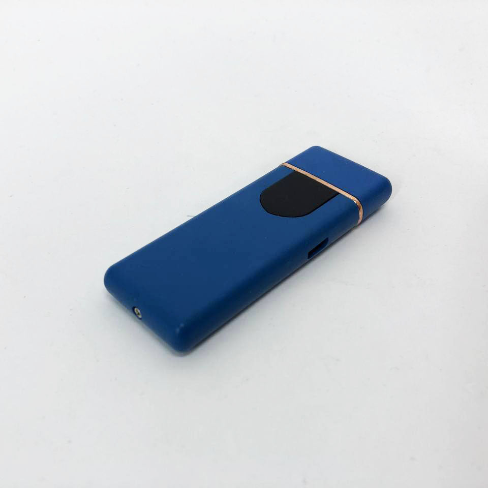 Электрозажигалка USB ZGP ABS, сенсорная зажигалка электрическая спиральная. Цвет: синий