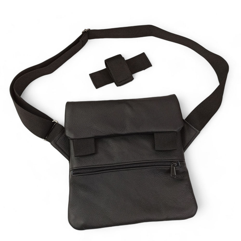 Набор 2В1. Кожаная сумка с кобурой + фонарик профессиональный POLICE BL-X71-P50