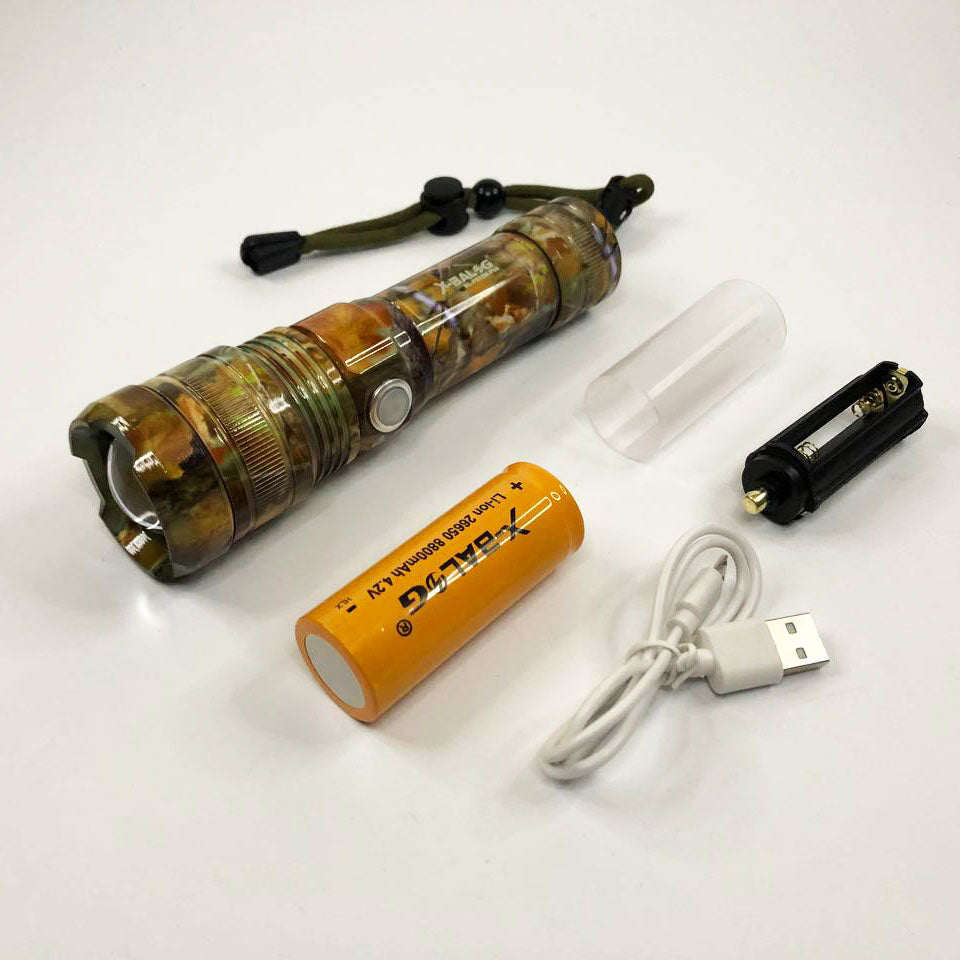 Фонарик ручной тактический Bailong BL-P512M-P90, Тактичный фонарь, Сильный фонарик, Лед фонарь ручной