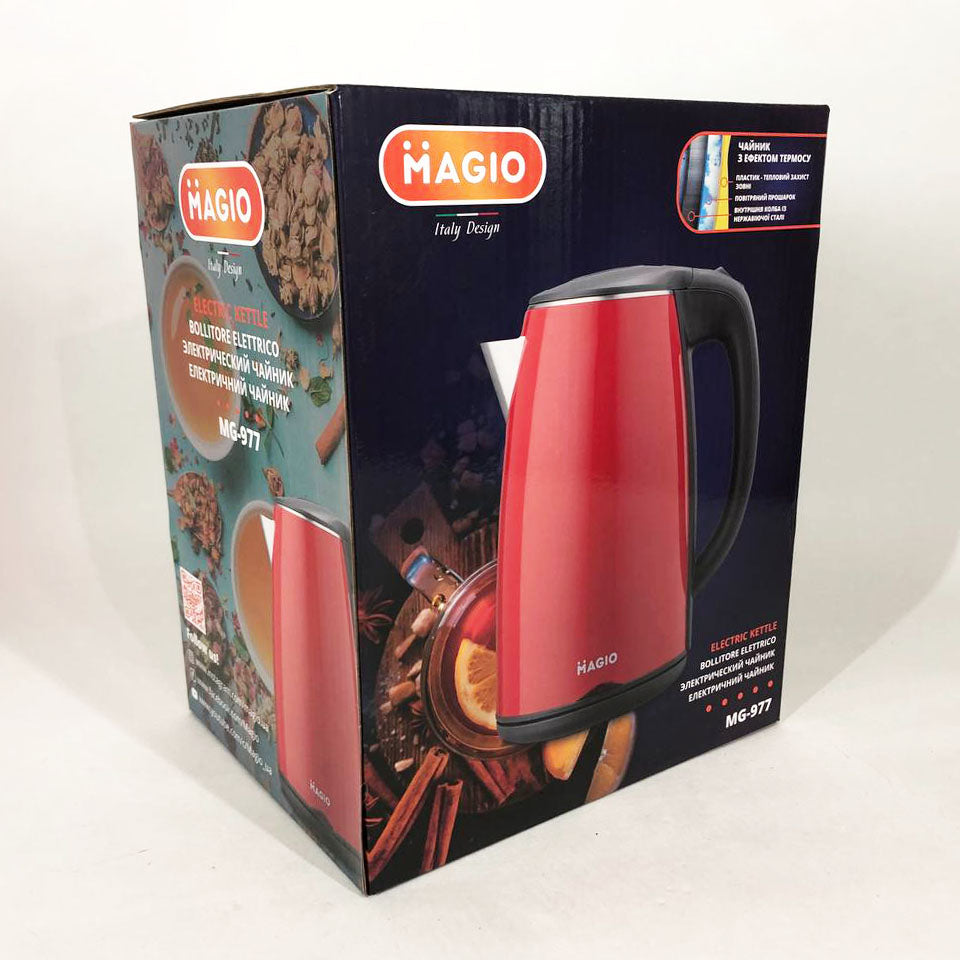 Электрочайник Magio MG-977, 1.7л, хороший электрический чайник, стильный электрический чайник