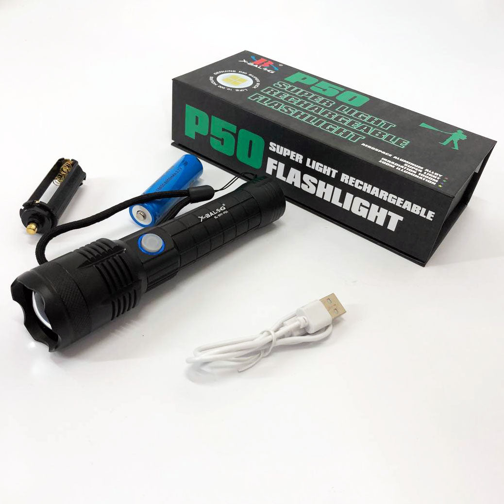 Фонарик ручной Bailong X-Balog BL-B99-P50, фонарь ручной тактический, водонепроницаемый фонарь