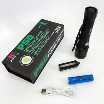 Фонарик ручной Bailong X-Balog BL-B99-P50, фонарь ручной тактический, водонепроницаемый фонарь