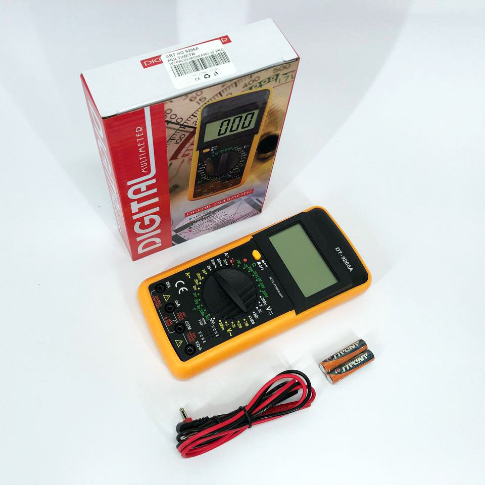 Мультиметр цифровой тестер Digital Multimeter DT9205A со звуком, для автомобиля, хороший мультиметр
