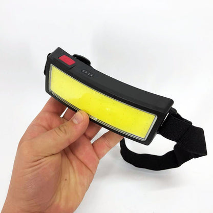 Налобный фонарик яркий рассеивающий для СТО Bailong BL-F007-COB, 3 режима, водостойкий, зарядка от USB