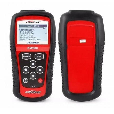 Профессиональный сканер для авто Konnwei KW808 OBD II/EOBD, Сканер для диагностики, Тестер диагностика