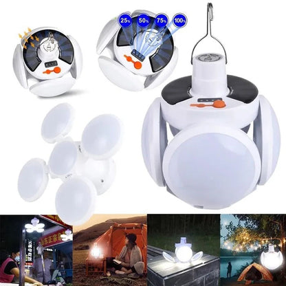 Фонарь Лампа для кемпинга аккумуляторная BL-2029 + SOLAR на солнечной батарее кемпинговый складной фонарь