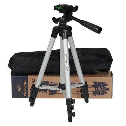 Штатив для телефона и фотоаппарата Tripod 3110 PRO портативный трипод 0,35-1.02м высота. Цвет: серебряный