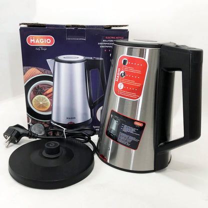 Электрочайник MAGIO MG-988, хороший электрический чайник, тихий электрический чайник, бесшумный чайник