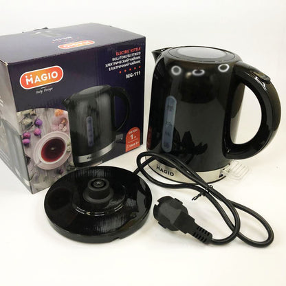 Электрочайник Magio MG-111 1 л, маленький электрочайник, хороший электрический чайник, бесшумный чайник