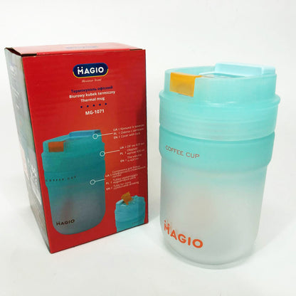 Термокружка офисная Magio MG-1071 420 мл, Термос туристический для напитков, Термосы для фитнеса