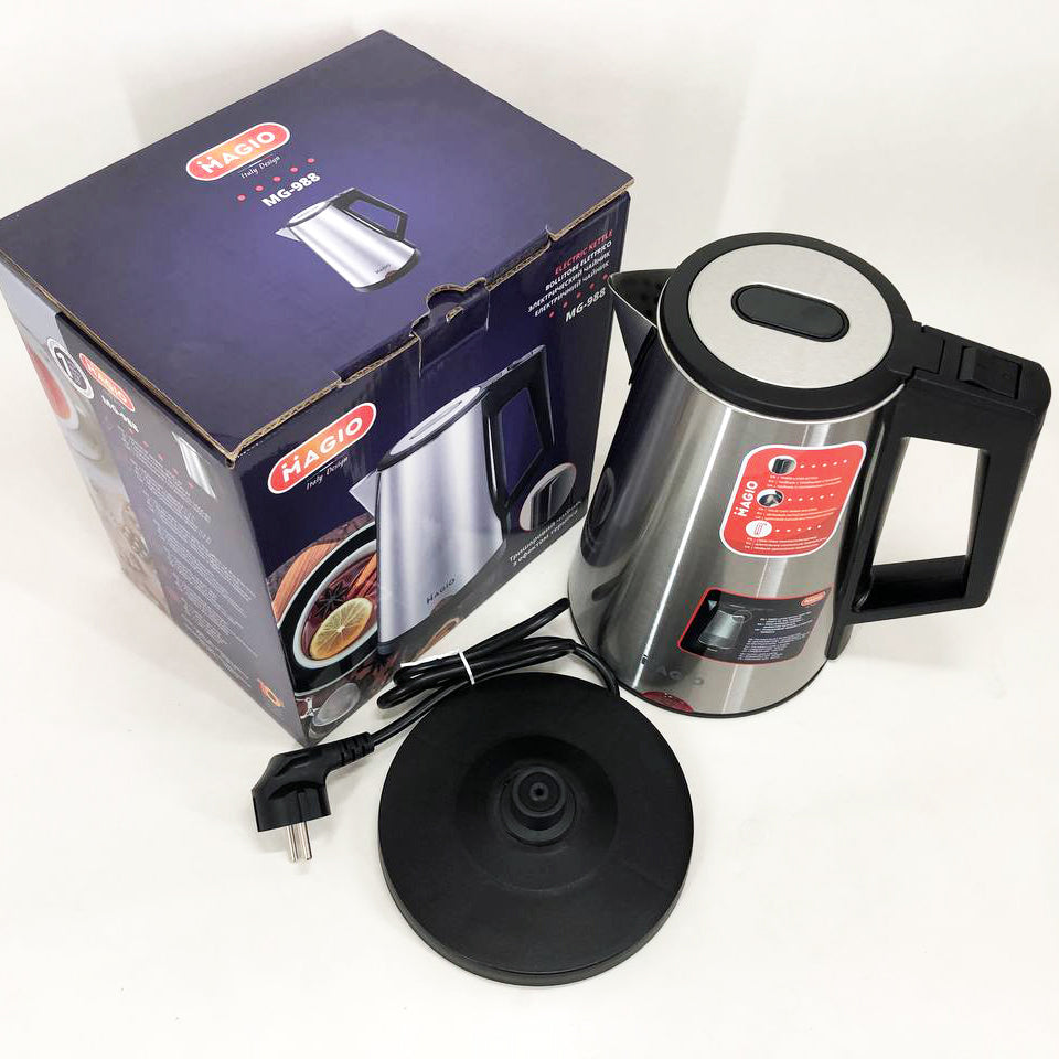 Электрочайник MAGIO MG-988, хороший электрический чайник, тихий электрический чайник, бесшумный чайник