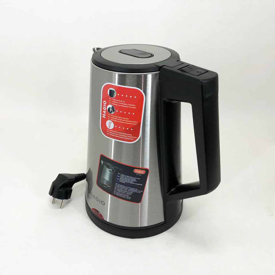 Электрочайник MAGIO MG-988, хороший электрический чайник, тихий электрический чайник, бесшумный чайник