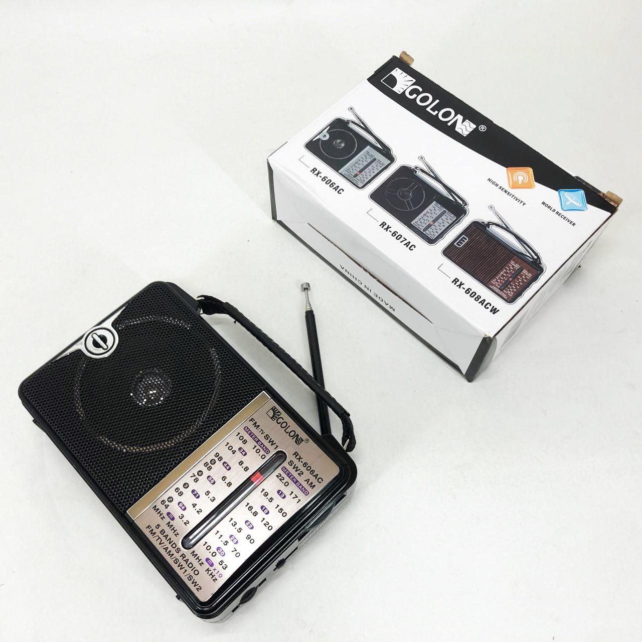 Радиоприёмник портативное радио Golon RX-606 от сети и на батарейках приемник ретро колонка fm акустическая