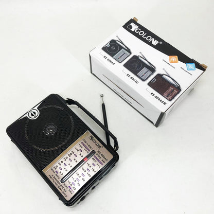 Радиоприёмник портативное радио Golon RX-606 от сети и на батарейках приемник ретро колонка fm акустическая