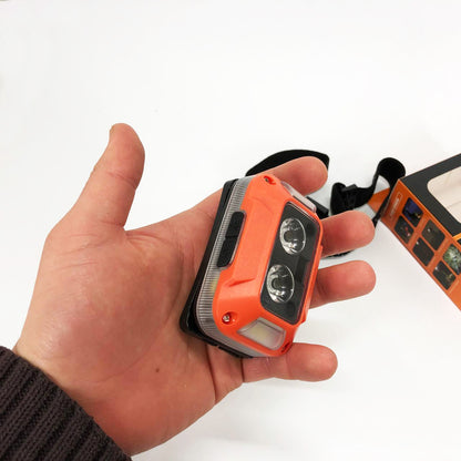 Фонарь налобный WH-0218-XPG(white+yellow)+SMD(red), Налобный фонарь для туризма рыбалки и охоты