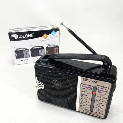 Радиоприёмник портативное радио Golon RX-606 от сети и на батарейках приемник ретро колонка fm акустическая