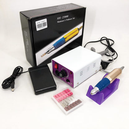 Фрезер для маникюра с педалью для ноги DM4, мощный маникюрный фрезер, фрезер с насадками для маникюра