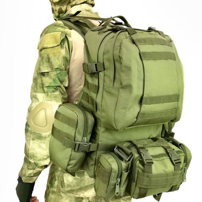 Сумка - подсумок тактическая поясная Tactical военная, сумка нагрудная с ремнем 5 литров кордура хаки