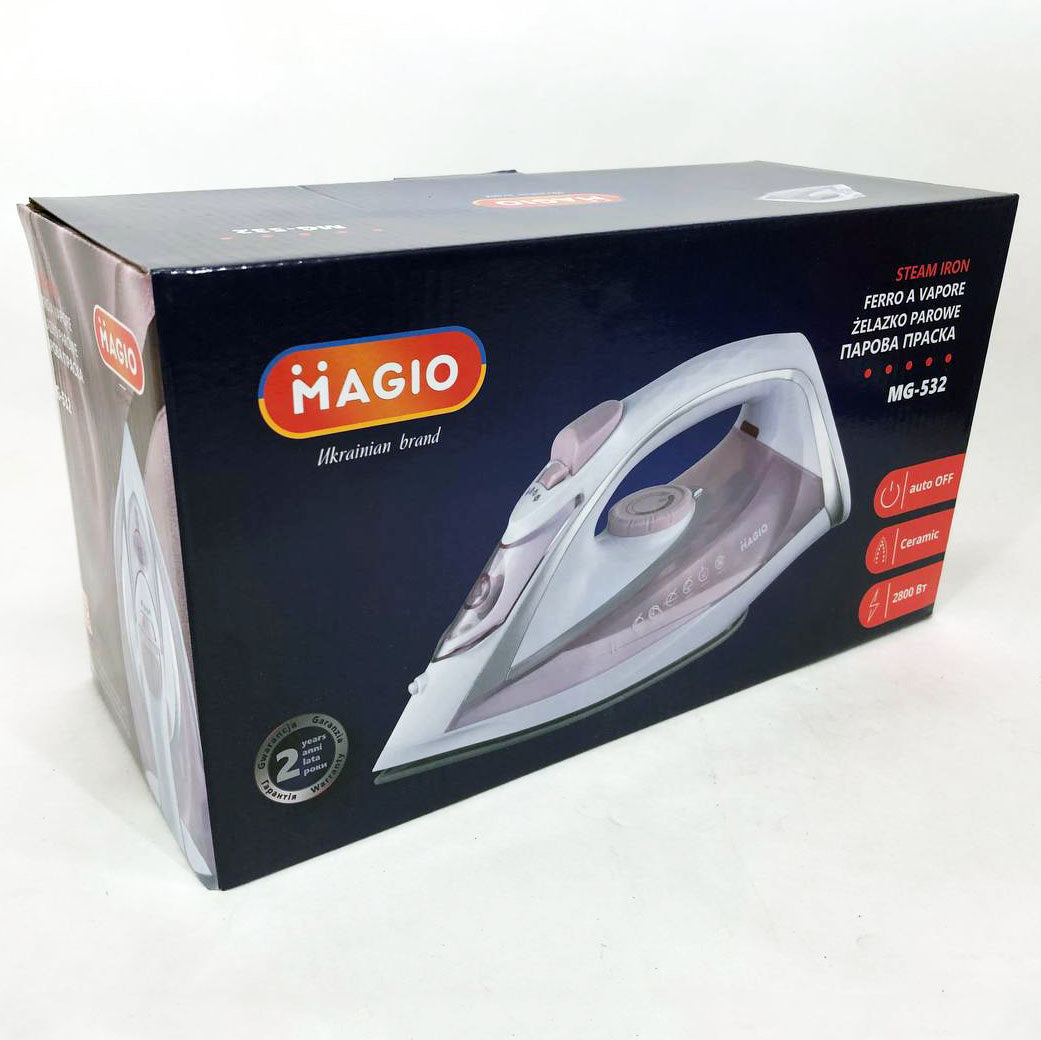 Утюг MAGIO MG-532, утюг электрический паровой, паровой утюг отпариватель, профессиональный паровой утюг