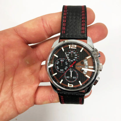 Часы наручные мужские SKMEI 9106RD, оригинальные мужские часы, модные мужские часы круглые
