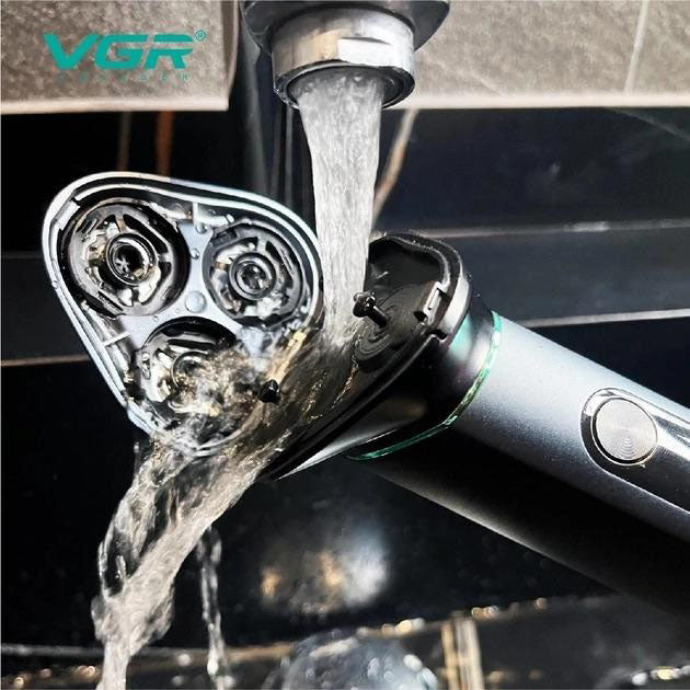 Электробритва портативная бритва VGR V-310 шейвер для бритья бороды и усов с аккумулятором