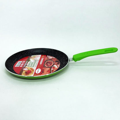 Сковородка для блинов 23 см Con Brio СВ-2324 Eco Granite, сковорода с индукционным дном. Цвет: зеленый