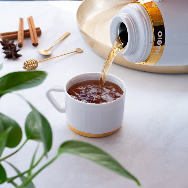 Термос Magio MG-1050W со стеклянной колбой, Хороший небольшой термос, для питьевой воды. Цвет: белый