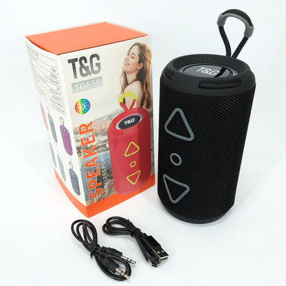 Bluetooth колонка портативная TG656 FM-радио, аккумуляторная колонка для музыки. Цвет: черный