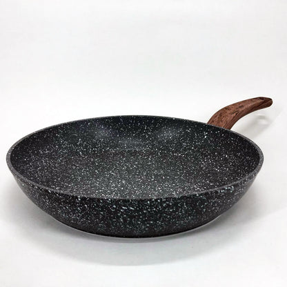 Сковорода Well Done WD-1038N с покрытием Marble Stone 28 см, сковорода с индукционным дном