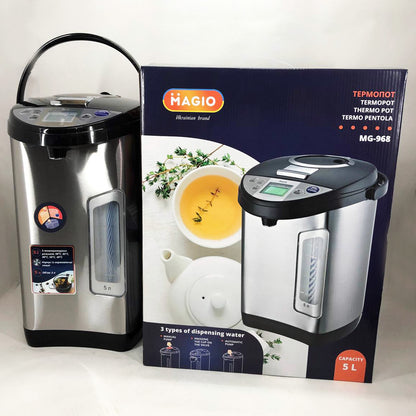 Термопот Magio MG-968, потужний електричний термопот для кухні, термопот з автоматичним вимкненням