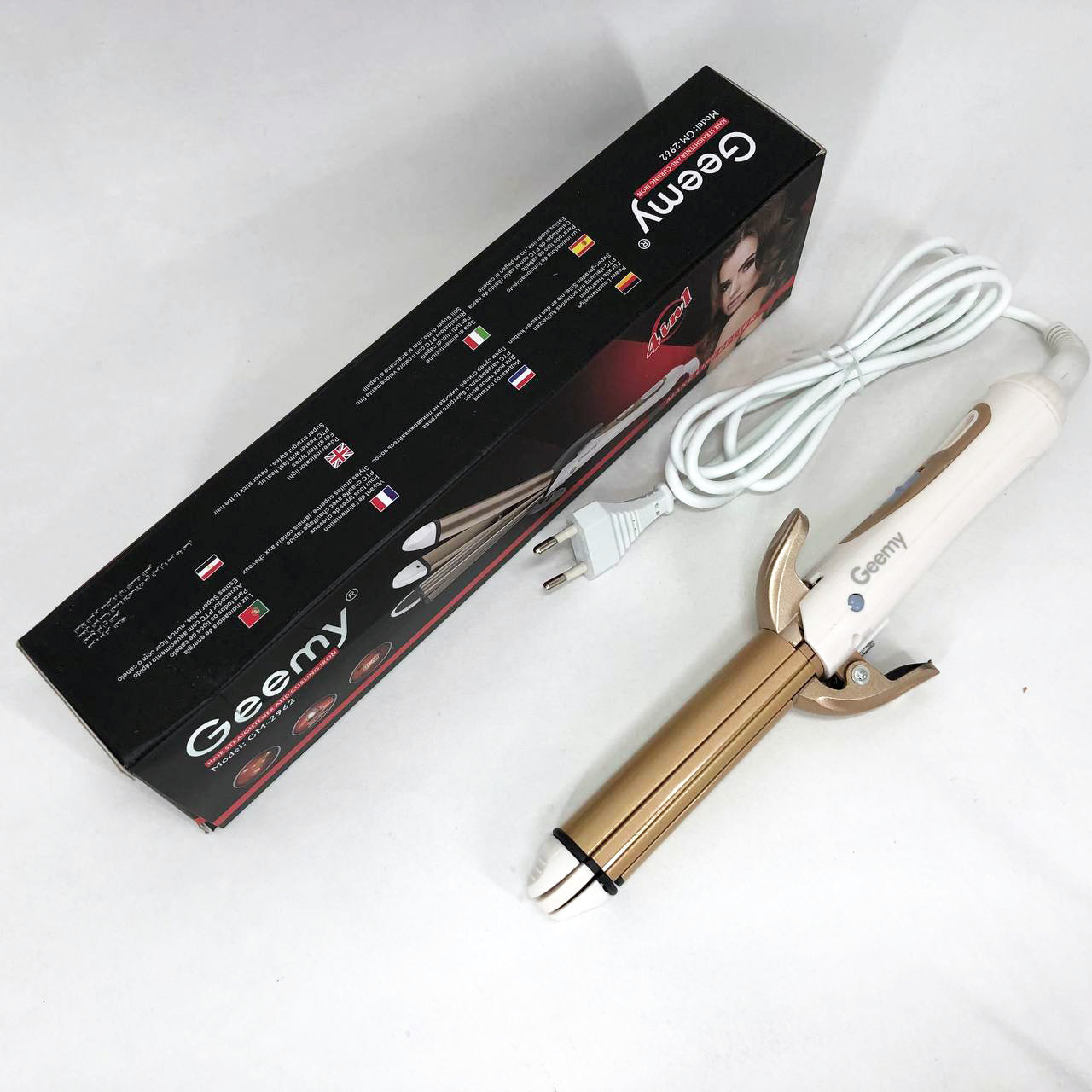Выпрямитель для волос GEMEI GM-2962 4в1, плойка утюжок выпрямитель, профессиональный утюжок