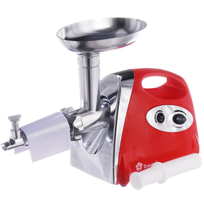 Мясорубка электрическая с соковыжималкой Domotec MS-2019 2400W. Цвет: красный