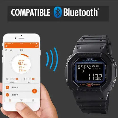 Смарт-годинник наручний чоловічий SKMEI 1629BK, Годинник військовий чоловічий, Годинник для військовослужбовців