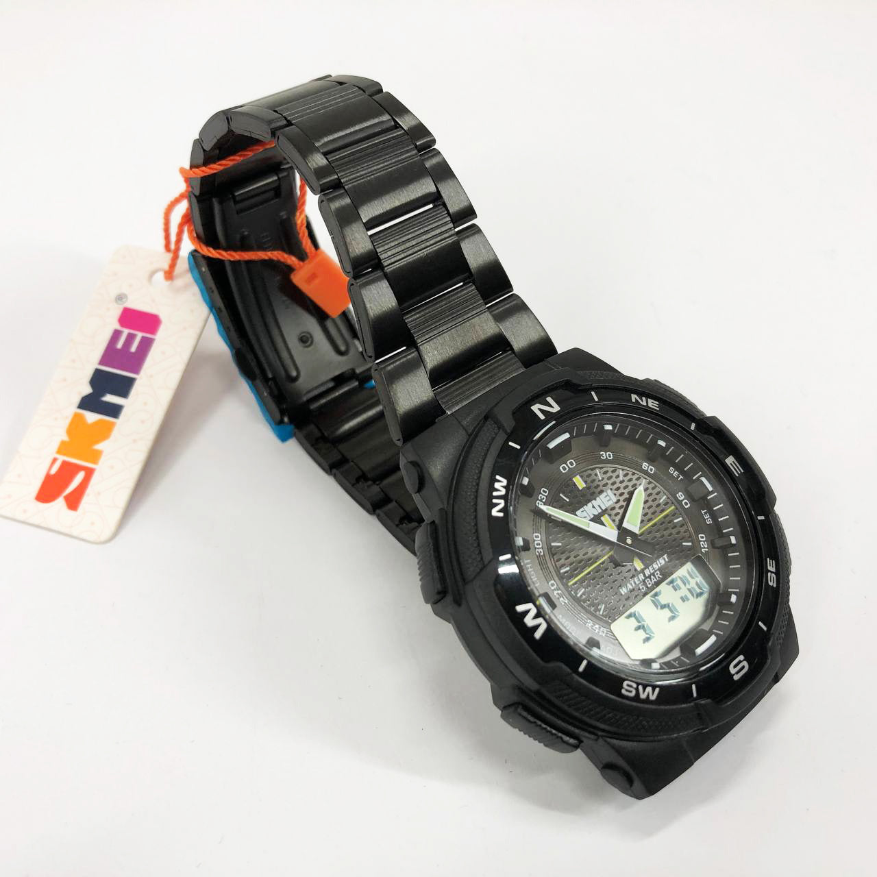 Часы наручные мужские SKMEI 1370BKWT, часы для военнослужащих, фирменные спортивные часы