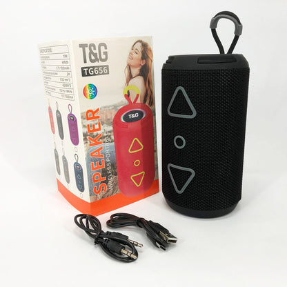 Bluetooth колонка портативная TG656 FM-радио, аккумуляторная колонка для музыки. Цвет: черный