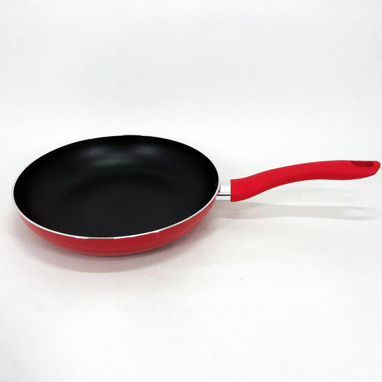 Сковорода с антипригарным покрытием "XYLAN" Con Brio CB-2614 26 см, сковорода для жарки. Цвет: красный