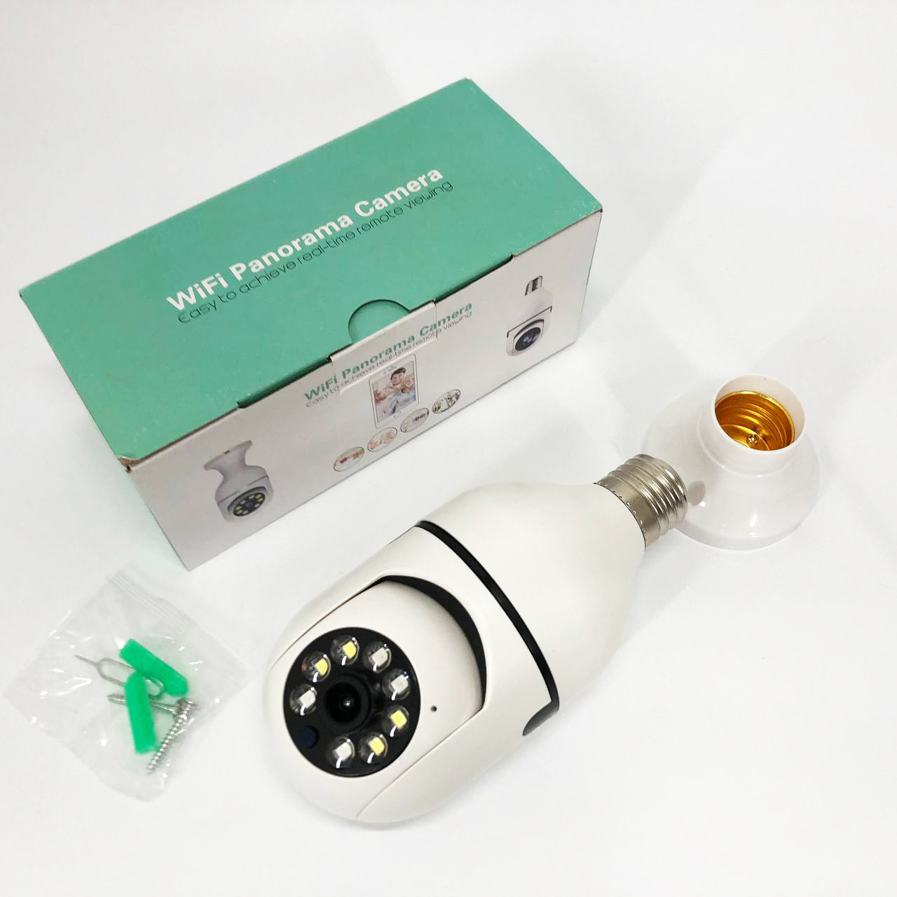 Камера видеонаблюдения лампочка CAM L1 E27 WIFI IP 360/90 поворотная