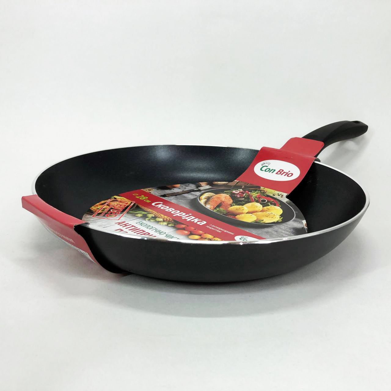 Сковорода 28 см Con Brio СВ-2822 FULL INDUCTION, Сковорода с толстым дном, качественная на плиту
