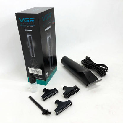 Машинка для стрижки VGR V-229 беспроводная с комплектом насадок, окантовочная машинка