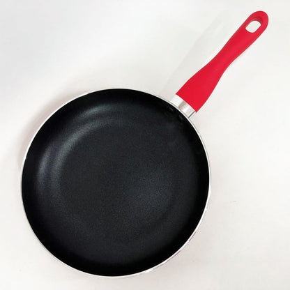 Сковорода антипригарная Con Brio 24 см СВ-2414, сковорода для жарки качественная сковорода. Цвет: красный