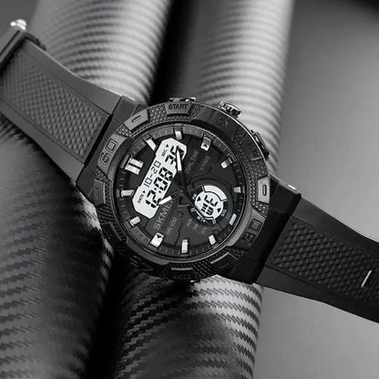 Часы наручные мужские SKMEI 1881BKWT, часы армейские оригинал, наручные часы для военных