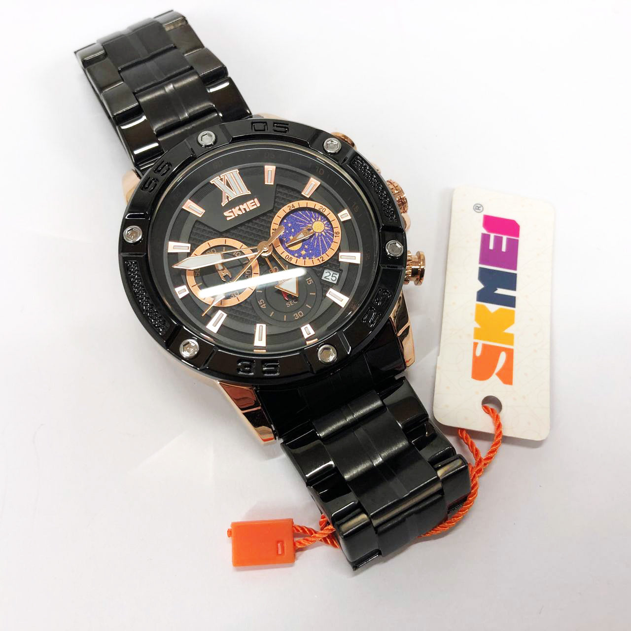 Часы наручные мужские SKMEI 9235RG, часы кварцевые мужские, модные мужские часы круглые