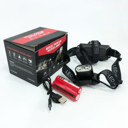 Фонарь налобный аккумуляторный Police 2128-2T6, Портативный светодиодный налобный фонарь