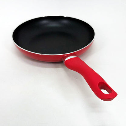 Сковорода антипригарная Con Brio 24 см СВ-2414, сковорода для жарки качественная сковорода. Цвет: красный