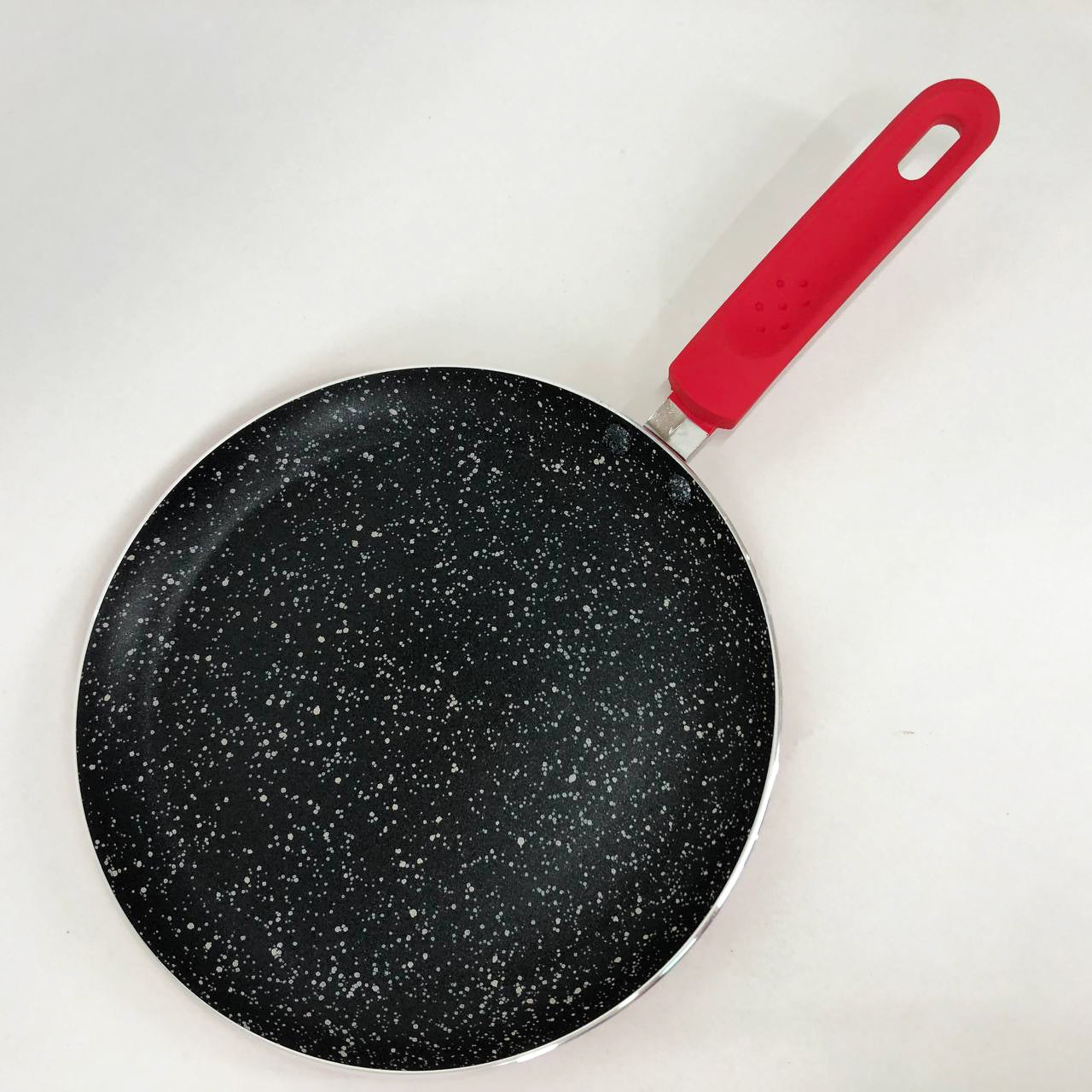 Сковорода блинная 24 см с антипригарным покрытием Con Brio CB-2424 для всех видов плит. Цвет: красный