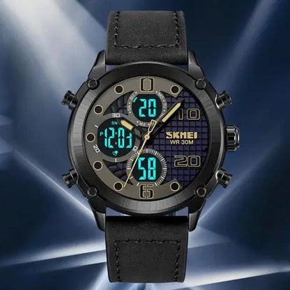 Часы наручные мужские SKMEI 1975LBKBK, оригинальные мужские часы, часы кварцевые мужские
