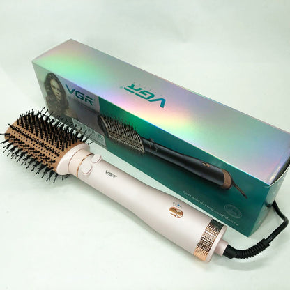 Электрический фен браш для укладки волос VGR V-494 2200 Вт. Цвет: розовый